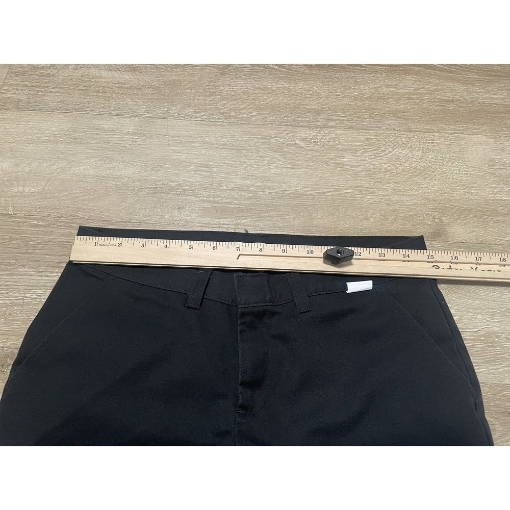 Dickies Black Crafted For Women's Pants Women's Sz 4 (30) Black Flat Front - Picture 6 of 9